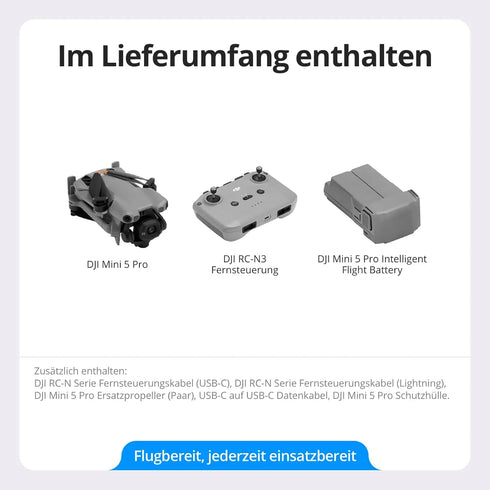 DJI Mini 5 Pro Ultra-Light & Folk Drone 4K/60fps HDR Video Camera Drone Under 250g Extended Battery Life