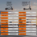 Electric Scooter For Adults Max Speed 35Km/h Electric Scooter 500W (Peak 750W ) Adult Scooter Electric Kick Scooter