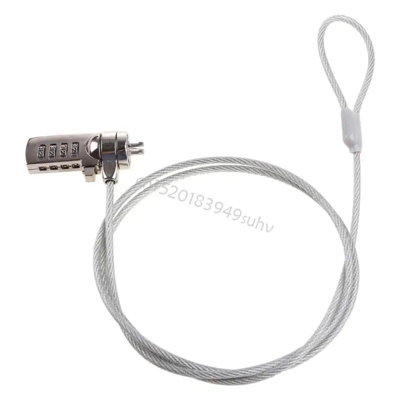 Laptop 4 Digit Combination Security Lock Cable Chain Anti-Theft Lock Replacement Q81E
