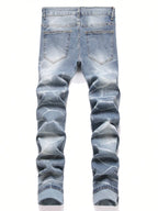 Fashion Men's Jeans Pants Stretch Blue Skinny Jeans For Men Casual Slim Fit Denim Pants Korean Style Male Trousers Jeans