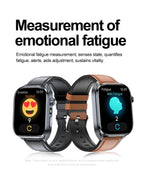 New Health Watch Uric Acid Blood Pressure Blood oxygen Body Analysis Body Fat SmartWatch ECG+PPG Bluetooth call Clock Women Men