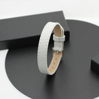 20pcs 10mm Genuine Real Leather Bracelet For Women Slide Letter Charms Wristband Jewelry Making DIY Pet Collar Keychain Band