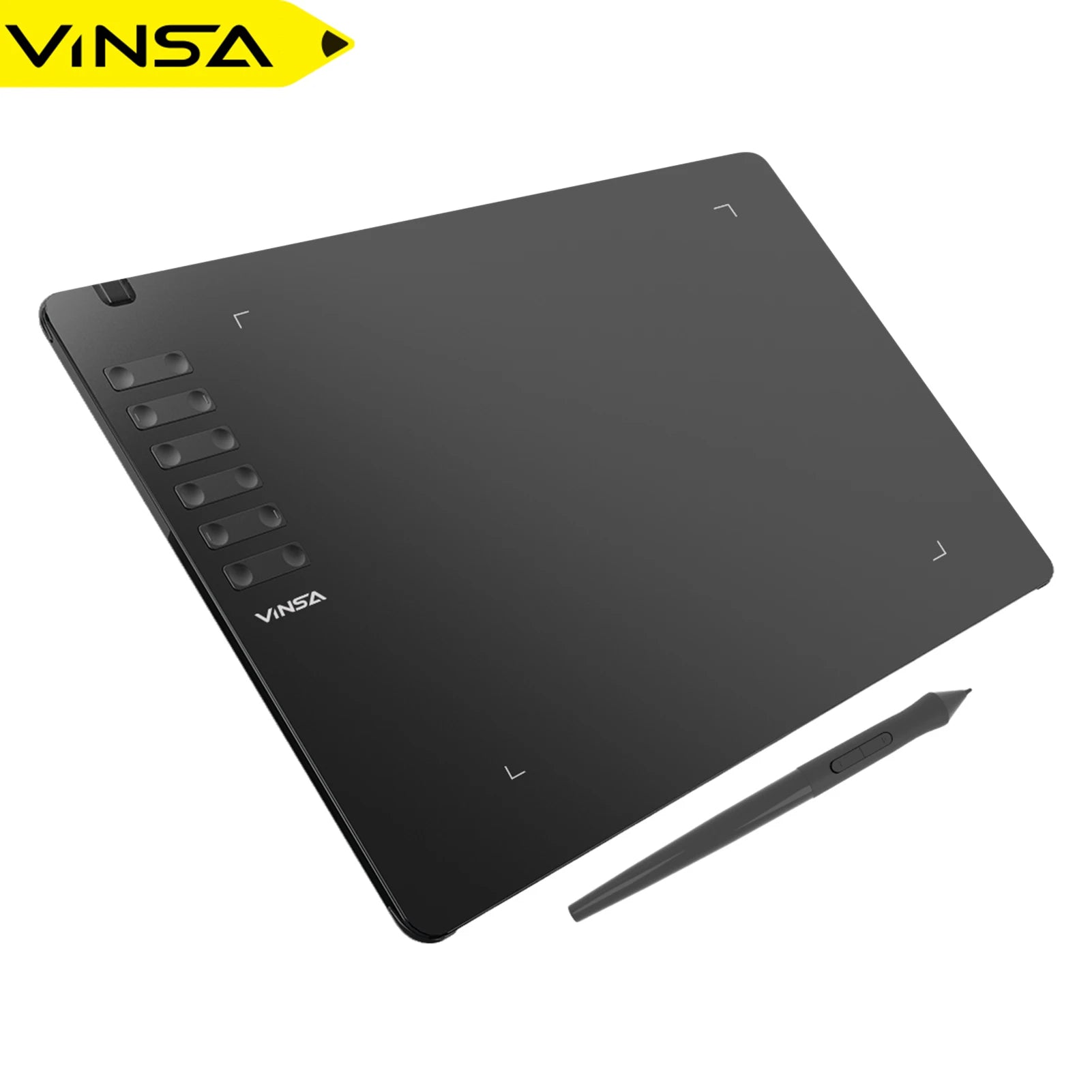 VINSA T1161 Graphics Drawing Tablet Ultra-thin Art Creation Sketch with Battery-free Stylus 8 Pen Nibs 8192 Levels Pressure Secondary image