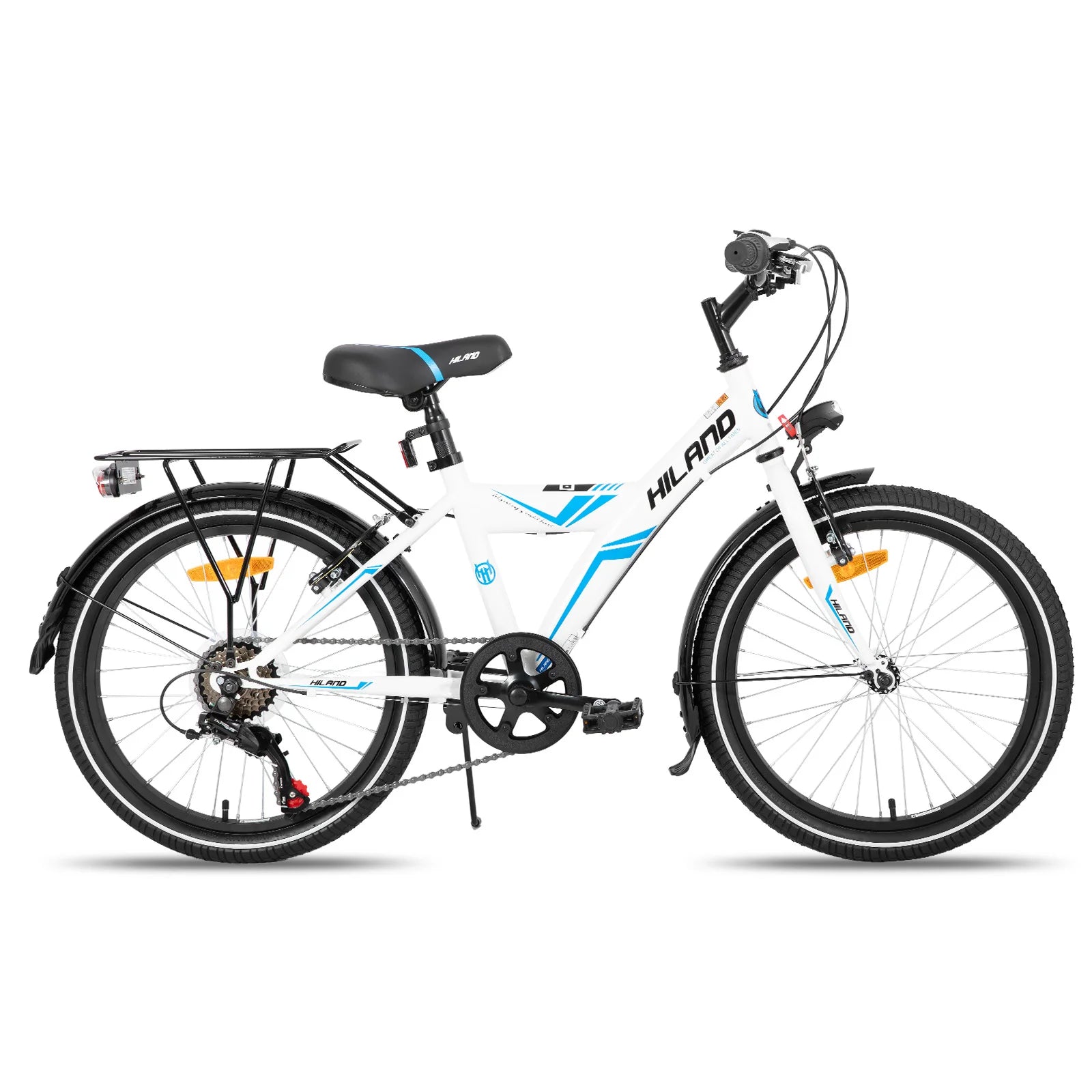 Hiland 20/24 Inch Children's Mountain Bike for Children Boys Girls from 6-10 Years with Shimano 6 Speed Gears
