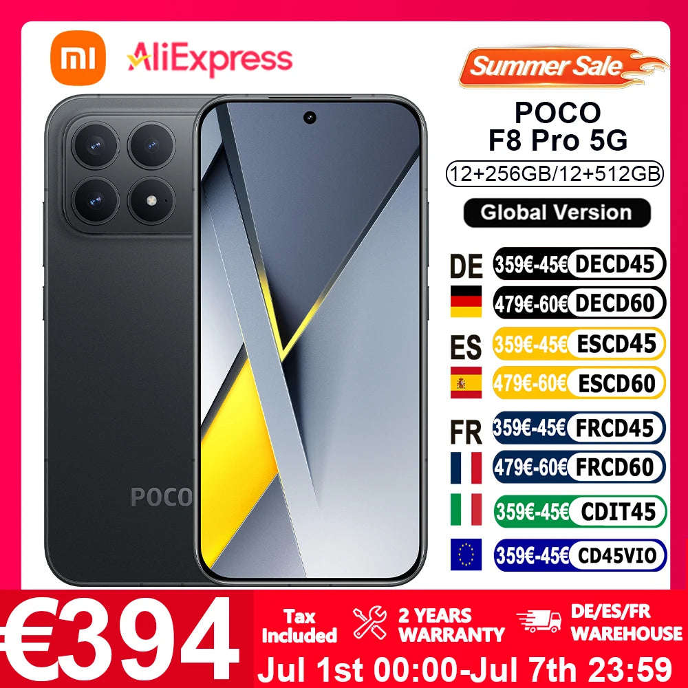 Global Version POCO F8 Pro 5G 6.59" Snapdragon® 8 Elite Mobile Platform 100W HyperCharge 6210mAh 50MP camera NFC IP68 XIaomi Main image