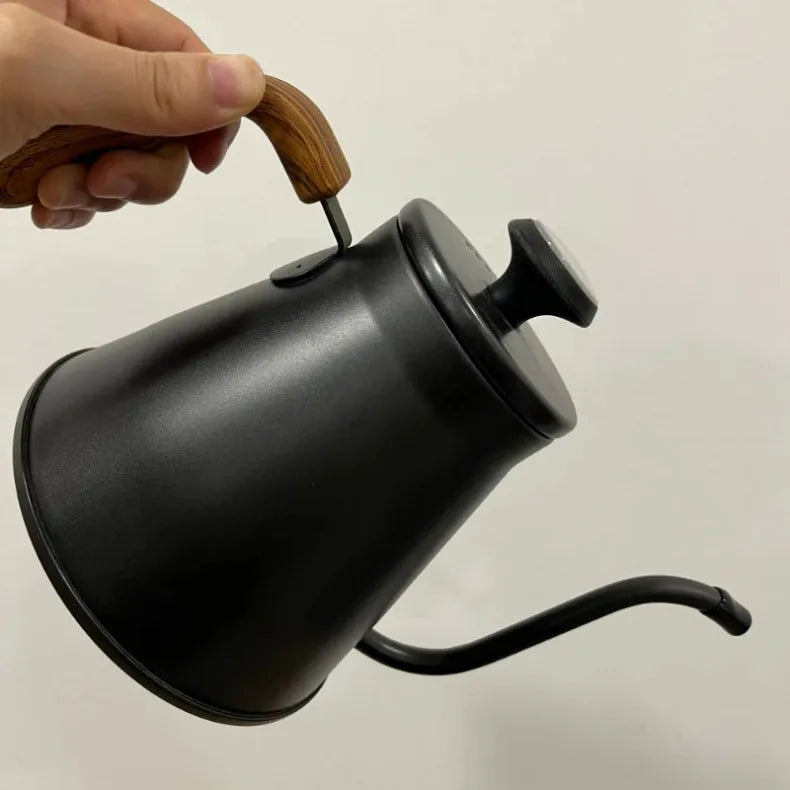Stainless Hand Drip Coffee Maker with Thermometer Goose Beak Kettles Teapot Gooseneck Kettle Coffee Pot
