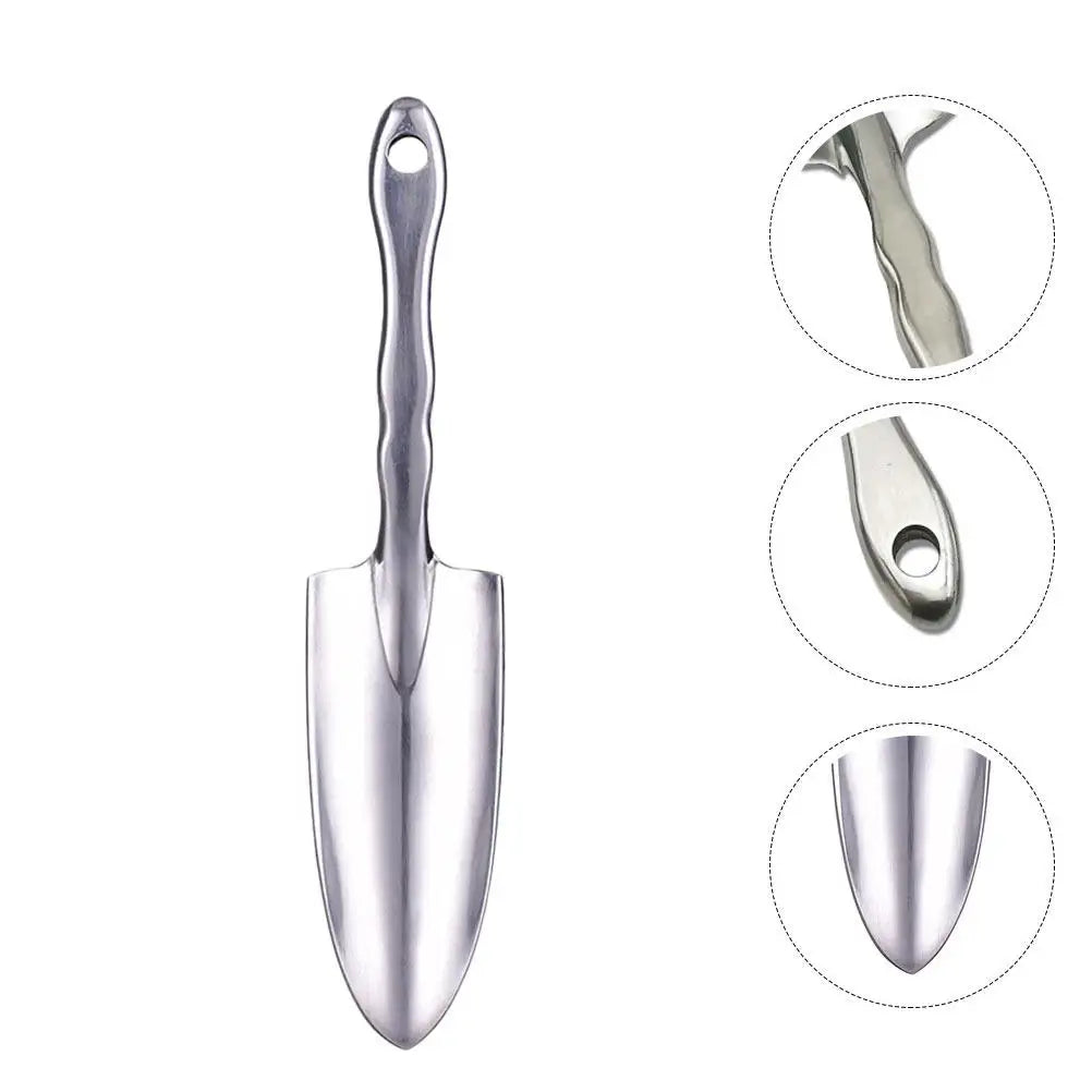 Multifunctional Gardening Shovel Aluminum Alloy Transplanting Tool for Soil Loosening Weeding Planting Bonsai Garden Spatula