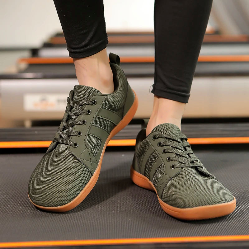 FANCYLEE Classic Women's GAT Barefoot Sneakers Retro Suede Minimalist Walking Shoes Wide Fit Zero Drop Casual Shoes Size 36-41