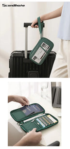 RFID Blocking Passport Holder Travel Wallet Durable Anti-Theft Card Slots Protective Case Flights Travel Organizer for Women Men