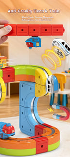Electric Magnetic Levitation Train Set for Kids - Anti-Gravity DIY Assembly Magnetic Assembly Track Educational Toy for Boys