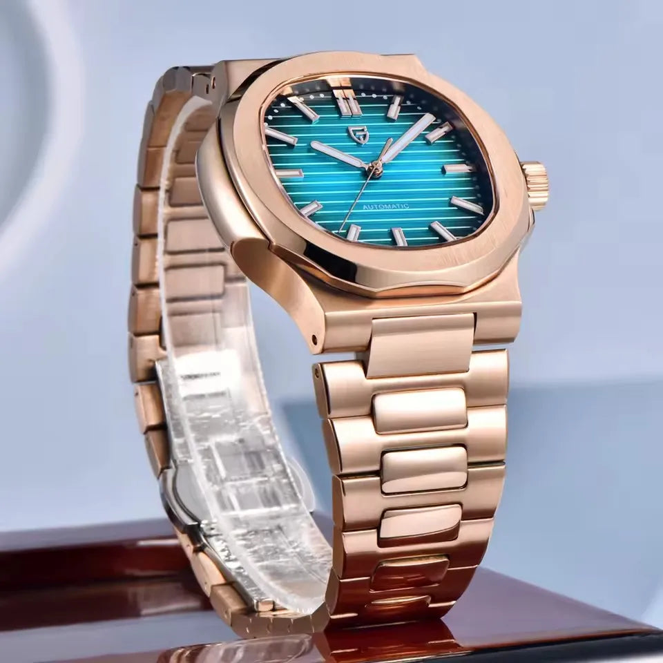 PAGANI DESIGN New Sporty Elegance Mechanical Watch Sapphire Seagull ST16 Movt Man watch Stainless Steel Luminous Men's Watches