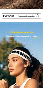 OnePlus Bone Conduction Headset Sport Headphone IPX8 Waterproof Bluetooth 5.4 Wireless Earphone Hands-free With Mic for Exercise