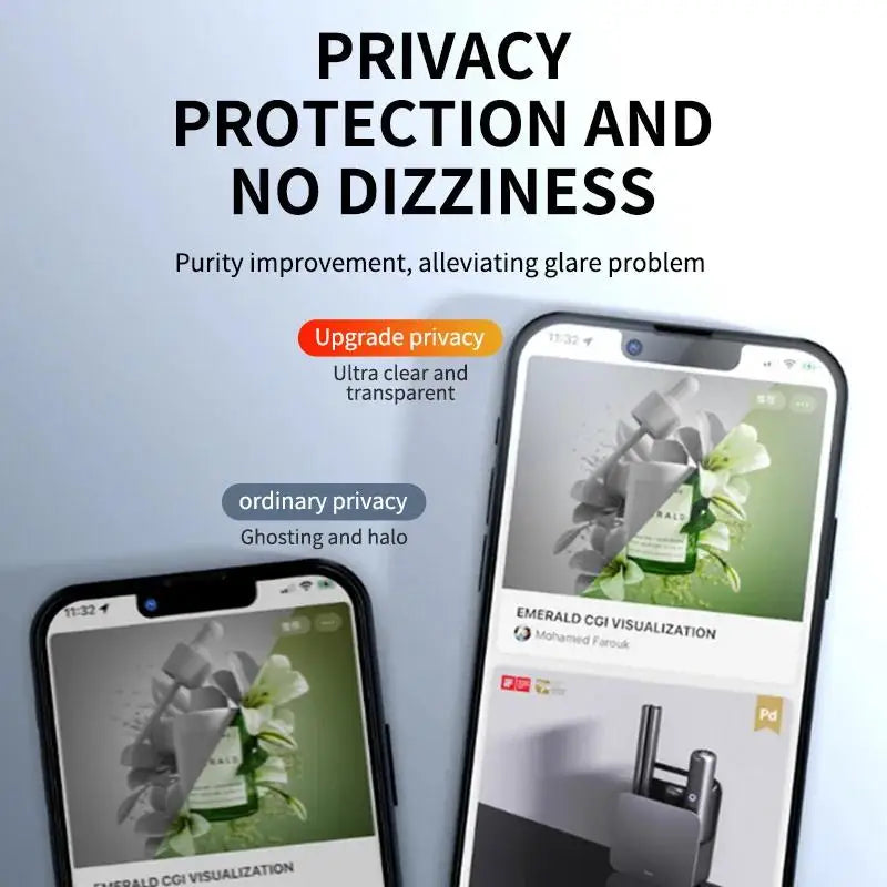 5Pcs Full Cover Anti Spy Screen Protector for iPhone 17 16 12 13 14 15 PRO MAX 14 Plus Tempered Glass Privacy 15 Plus 16 Pro Max Secondary image