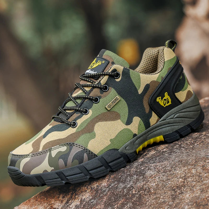 Men Casual Shoes Summer Outdoor Sneakers Women Footwear Trainer Camouflage Shoe Anti Slip Wear-Resistant Hiking Footwear Main image