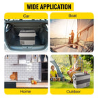 Sihao 15L-55L Portable Compressor Fridge Freezer, Mini Cooler for Outdoor Camping BBQ Picnic, Car Vehicle Refrigerator Cooler for Travel Road Trip, Electric Compressor Fridge Freezer Mini Cooler Box