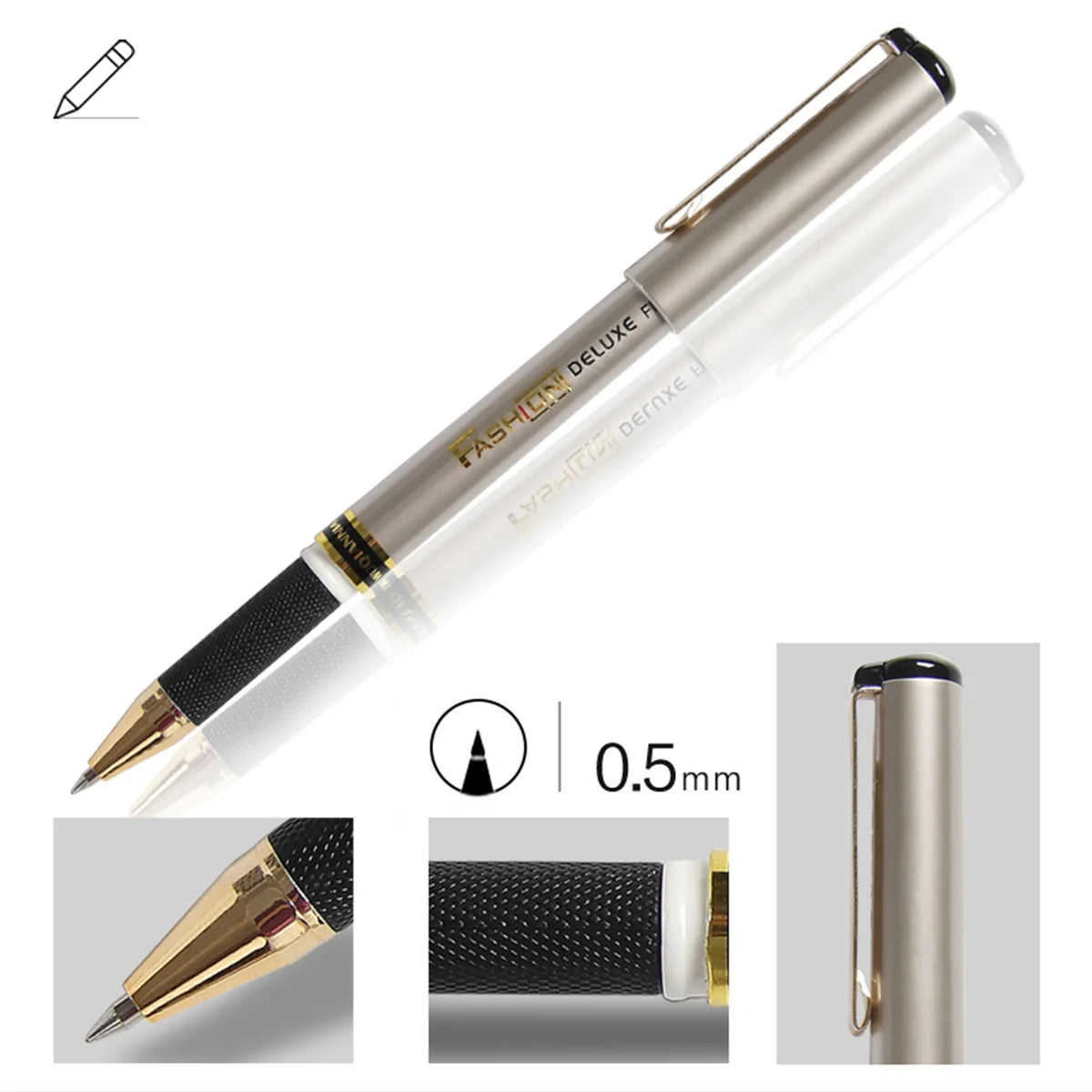 Gel Pen High Capacity Black/Blue Ink 0.5mm Superior Quality Very Good Writing Gel ink Pens Office & School Neutral Pen Supplies