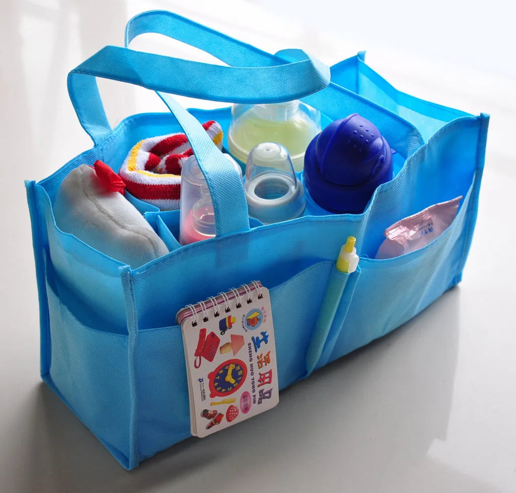 Portable Mummy Bag Bottle Storage Multi-Function Separate Bag Nappy Maternity Handbag Baby Tote Diaper Organizer
