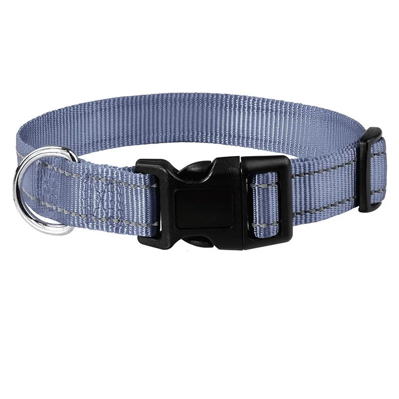 Pet Dog Collar Nylon Reflective Neck Collar for Small Medium Large Dog Pet Leash Collars for Dog Supplies Pet Accessories