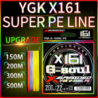 NEW ygk g-soul pe line X16 strands fishing line braided 300/500M For fishing equipment carp Multifilament Strong Weaves Wired PE