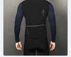 YKYWBIKE Men Cycling Gelit Thermal Fleece Bicycle Windbreaker Sleeveless Bike Vest Windproof Waterproof Cycling