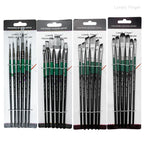 6/24/30Pcs Artist Paint Brush Set for Watercolor, Acrylic, Oil and All Media, Suitable for Canvas, Paper, Ceramic, Nylon Hair, W