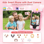 Baby Phone Toy Educational Simulation Mobile Toy with Games Music Stories Video Toddler Learning Play Phone Gift for Kids