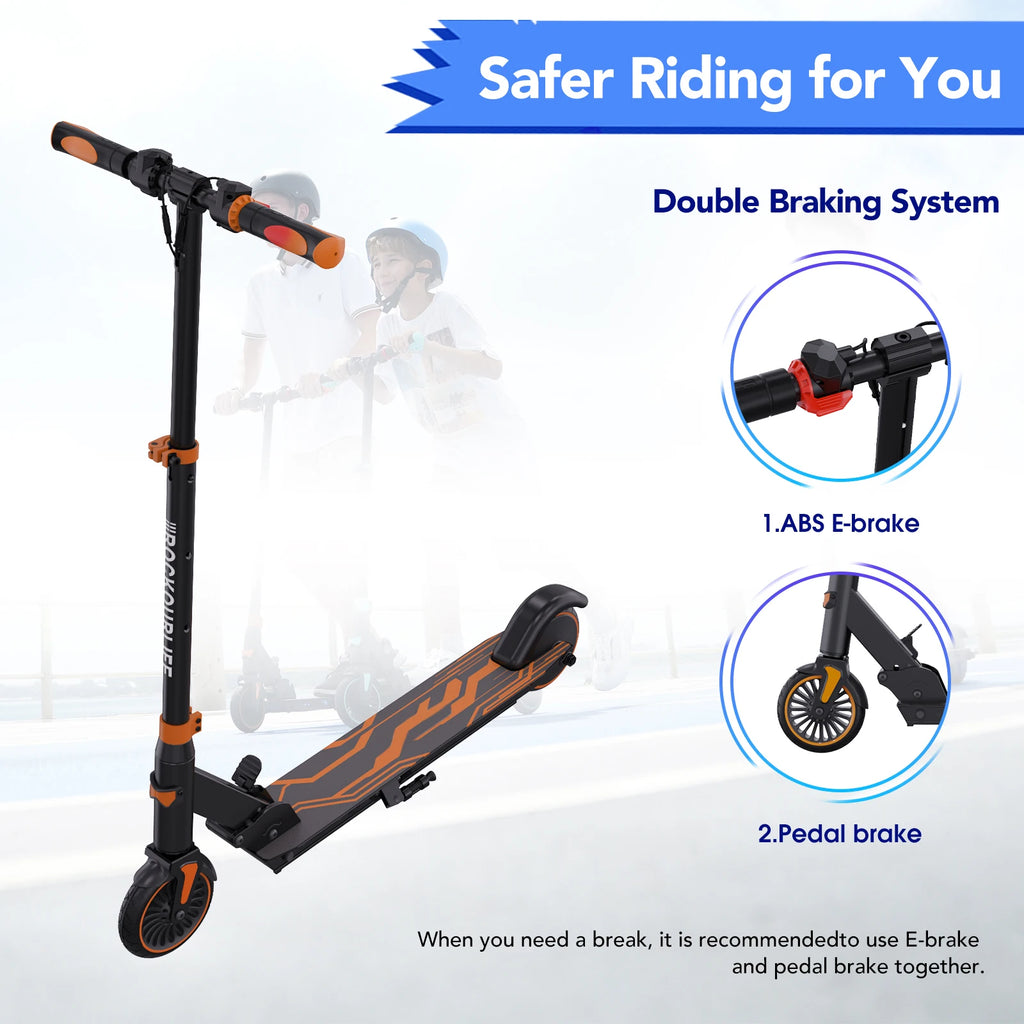 RCB R15 electric Scoot for children 8-16 years old, for children, for 8 kg, foldable, Double brake system, Max 16KM range