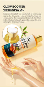 WK JALY Turmeric Glow Essential Body Oil, Moisturizing, Whitening, Fades Dark Armpit, Knuckles, Anti-Acne, Balance Uneven Skin