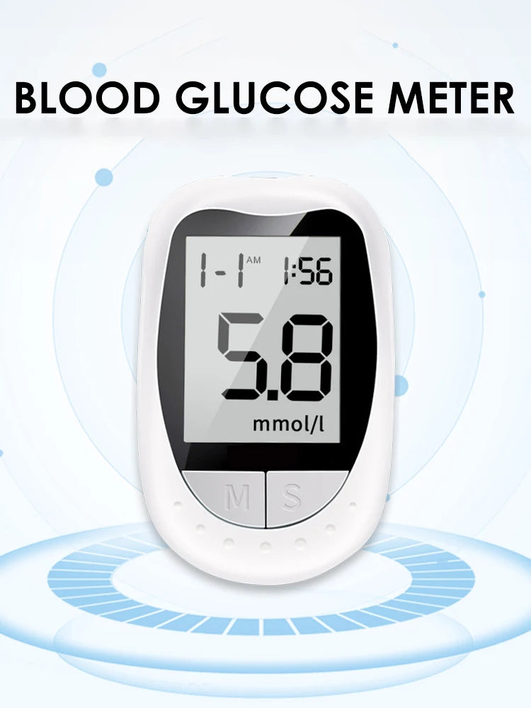 Medical Glucometer 50pcs Test Strips Lancets Blood Glucose Meter Kit Sugar Monitor Glucometro for Diabetes Mmol/L Or Mg/dL