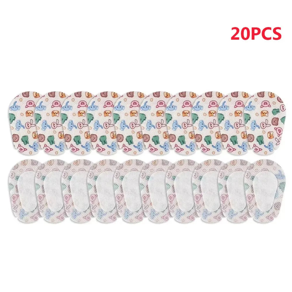 20Pcs Cartoon Pattern Kids Eye Patches Soft Skin-friendly Strabismus Treatment Patch Disposable Adhesive Vision Care Patch