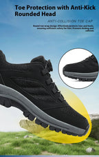 Men'S Spring And Autumn Outdoor Sports Shoes With Rotating Buckle Convenient Comfortable Anti Slip Hiking Shoes Large Size 39-48