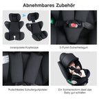 Child Car Safety Seats with 360° Direction ISOFIX rotating for Baby  5-point seat belt 0-12 Years Suitable for newborn