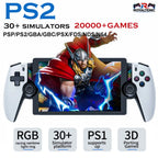 M28 Retro Handheld Video Game Console, 7.1-inch screen, 30+ emulators for PS2/PS1/PSP, 3D dual analog sticks [God of War Classic