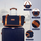 Premium Thickened 5-Piece Luggage Set, 20/24/28 Inch Trolley Suitcase Equipped with 360° Swivel Wheels & Safety Lock, Sturdy Multi-size Case for Business & Daily Travel