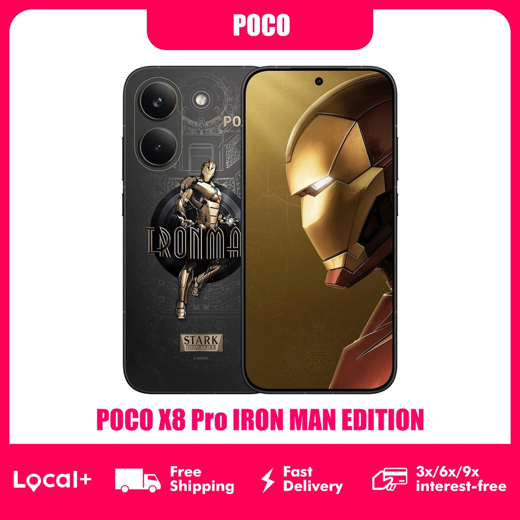 POCO X8 Pro 5G Iron Man Edition 12GB 512GB NFC Smartphone Dimensity 8500-Ultra 6500mAh Battery Sensor Sony IMX882 50MP