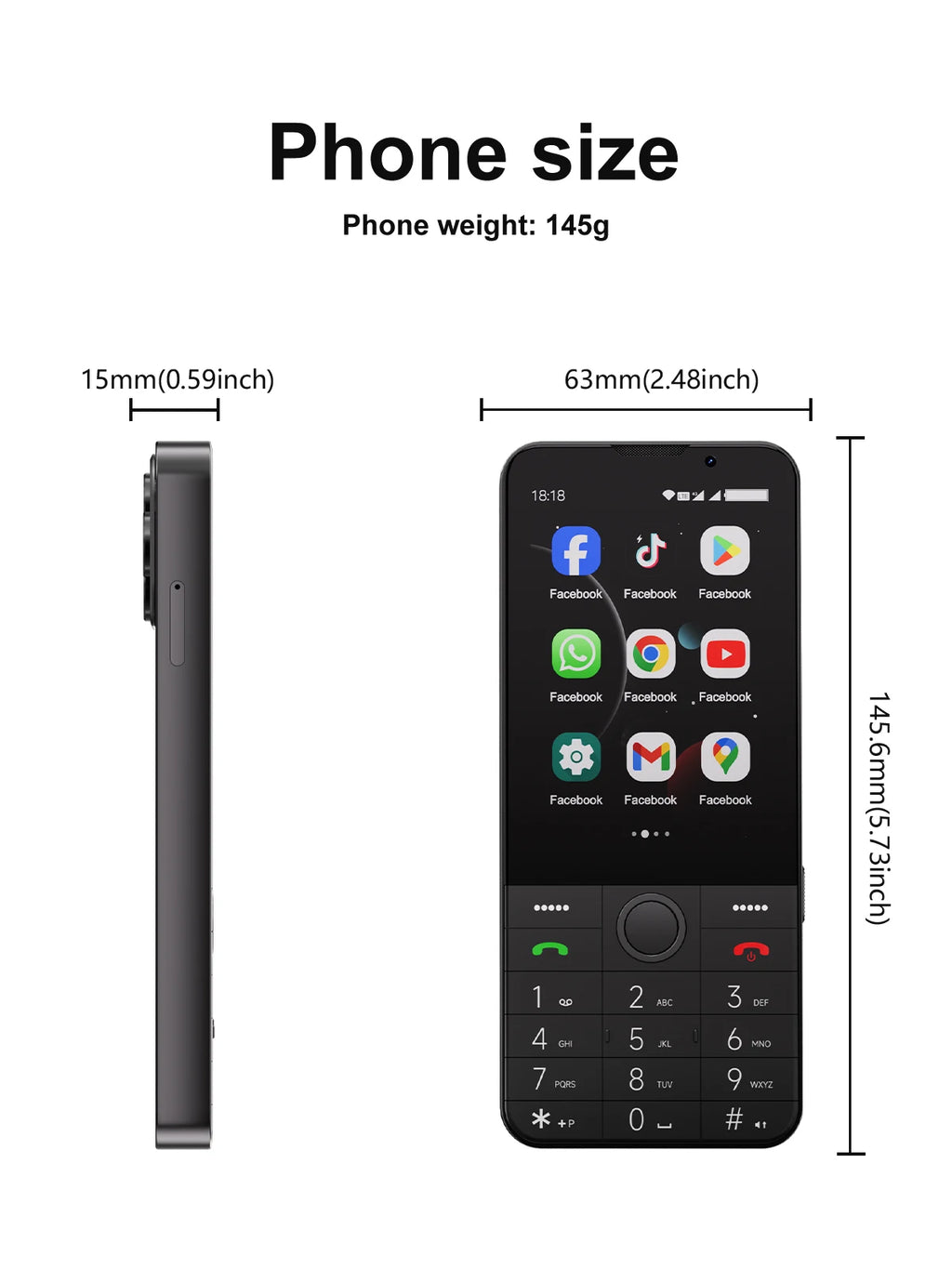 SERVO F26 PRO Android Smartphone Touch Screen 4G Cellular 3.5" Display WiFi GPS Google Play Button Smart Phones Dual SIM 2850mAh