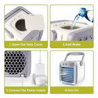 Portable Air Conditioner Personal Air Cooler Usb Personal Desktop Cooling Fan Mini Air Desktop Cooling Humidifier Fan