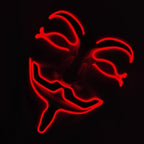 V For Vendetta Mask Cosplay Guy Fawkes Hacker Glowing Mask For Halloween Carnival  Decor Props