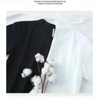 High-Quality White Arch-Print ShortSleeve T-Shirt Casual Round Neck Tee Summer Graphic Pattern Loose Fit Style For Men And Women