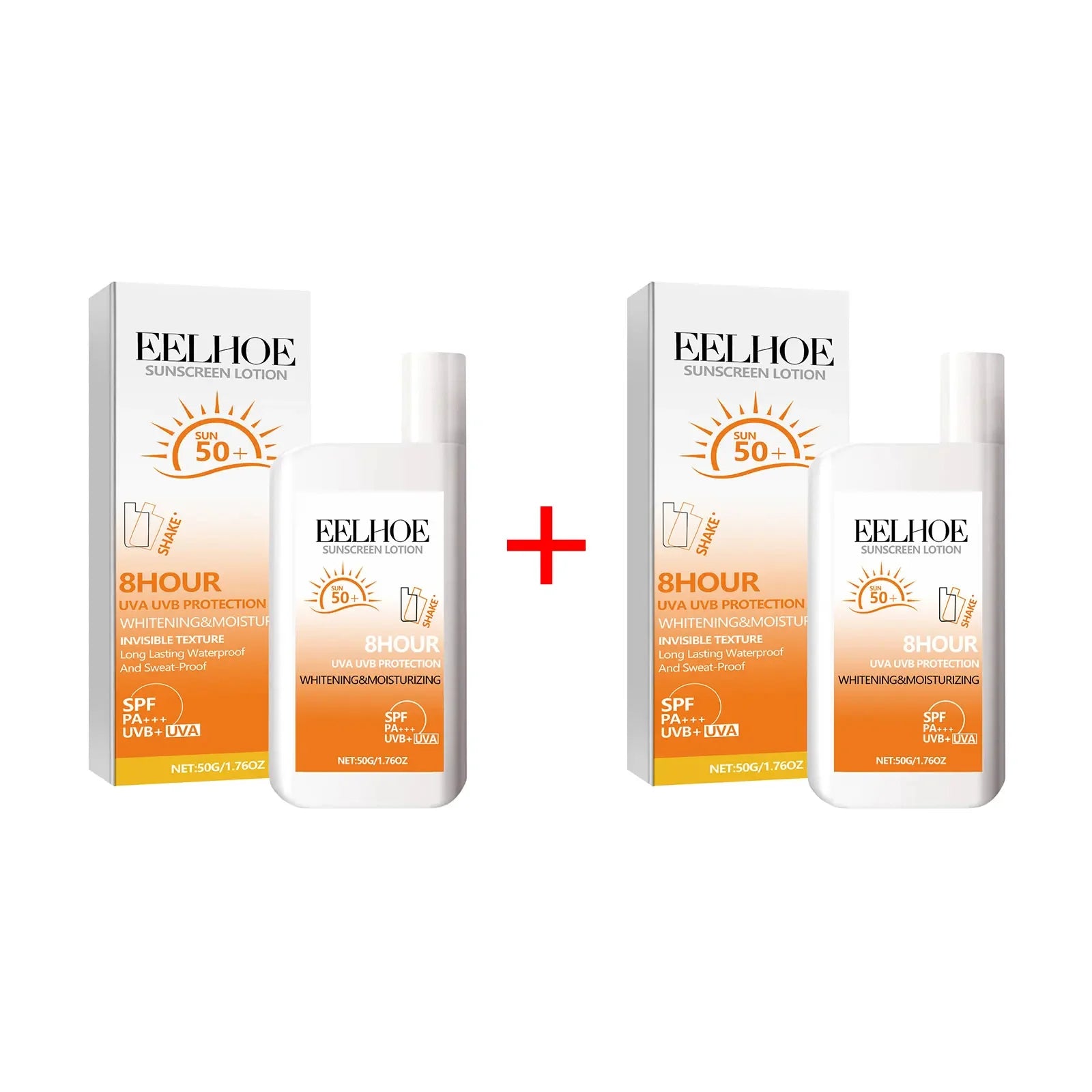 EELHOE Sunscreen Face Oil Control Uv Isolation Anti-Sun Moisturizing Face Suncream Spf 50 Face Repair Skin Care Sun Tan Lotion