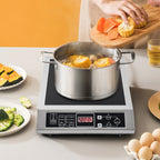 Portable Electric Induction Hob|  3500W Induction Cooktop with 8/10 Temperature Levels | Microcrystalline Glass