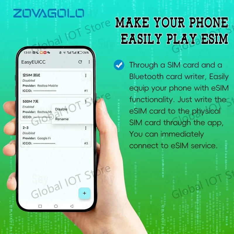 ESIM write card to SIM card can write 10-15 numbers EUICC card reader TYPEC socket compatible with 95% mobile phones/computers