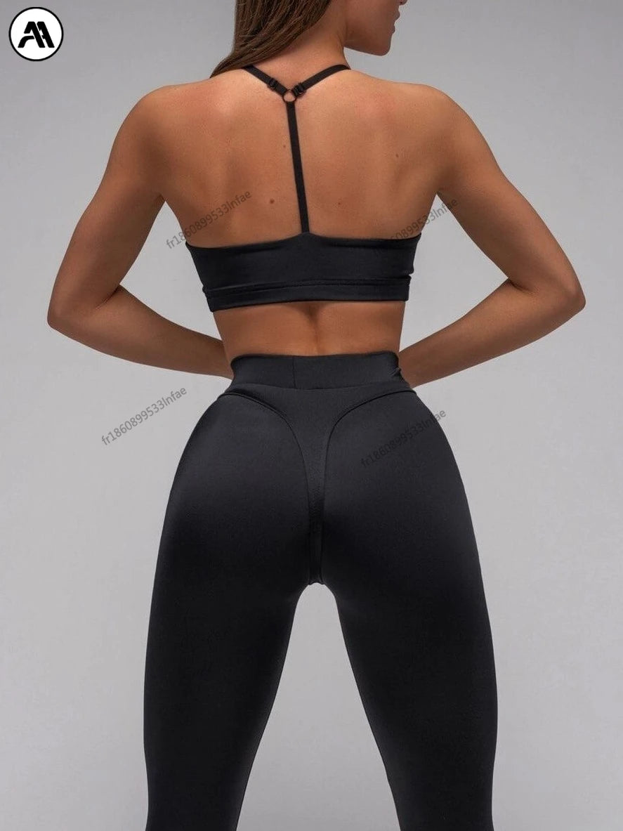 2024 high waist scrunch butt yoga leggings – thick lifting workout tights, sexy black plus size yoga pants for women Main image