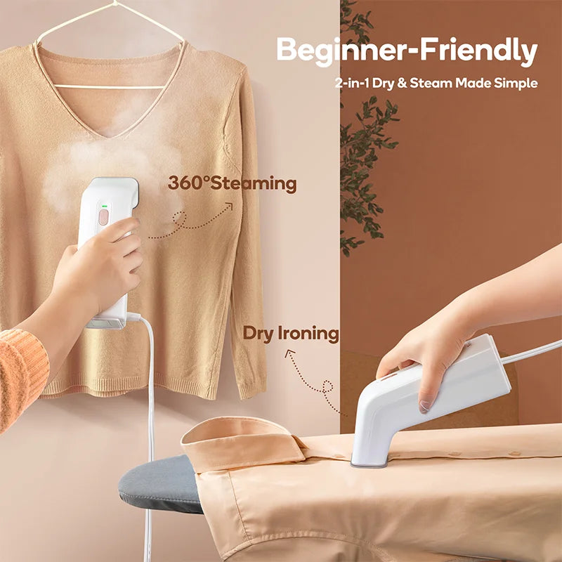 Clothes Ironer 650W Handheld Steam Iron 25S Fast Heat-up Travel Home Fabric Steam Ironing Machine