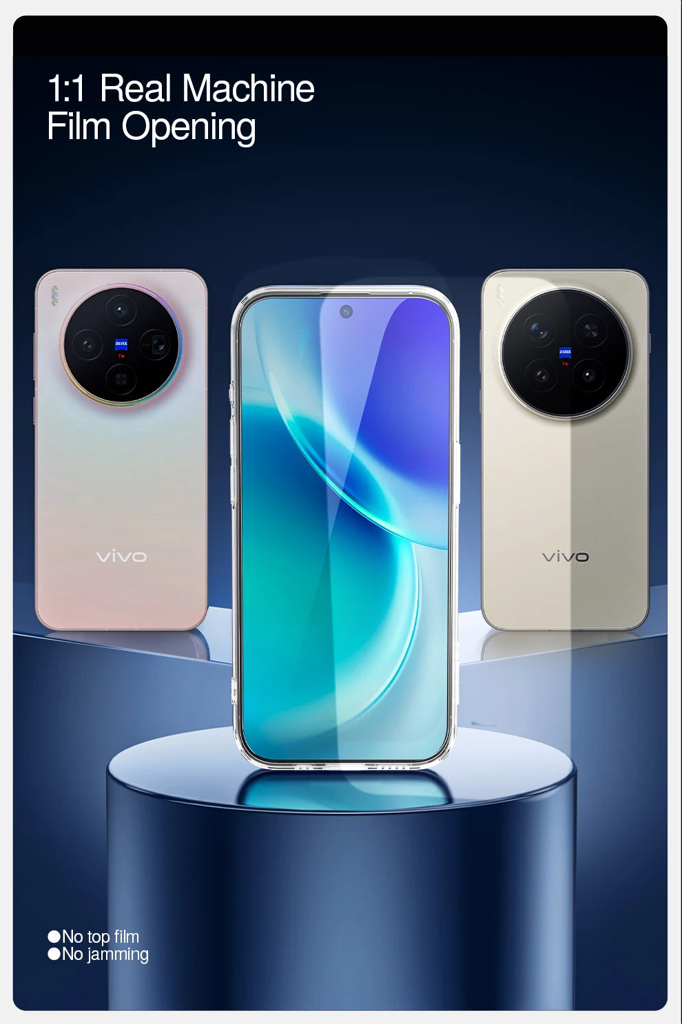 SmartDevil 2PCS Screen Protector for Vivo X200 Pro Mini X300 HD Anti-blue Light Tempered Glass Non-full Cover Anti-fingerprint