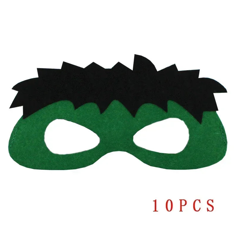 32/28/10 Pcs/Lot Superhero Mask Cosplay Christmas Halloween Kids Adult Carnival Party Props Children's Birthday Felt  Masquerade