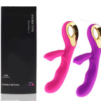 Suitable for women 2-in-1 vibrator 10 frequency dildo for women vaginal clitoris sucking vibrating masturbator adult products