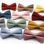 NEW Macarons Suede Bow Tie Adult Child Solid Color Men Bow Tie Super Soft Suede Classic Shirts Bowtie Bowknot