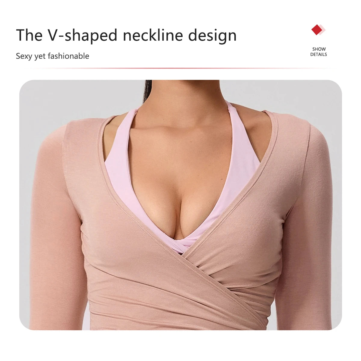 New Summer Women's Yoga Long Sleeve One Piece Strap Yoga Clothing Female Training Premium Ballet Wrap TopsWoman Gym Sports Top