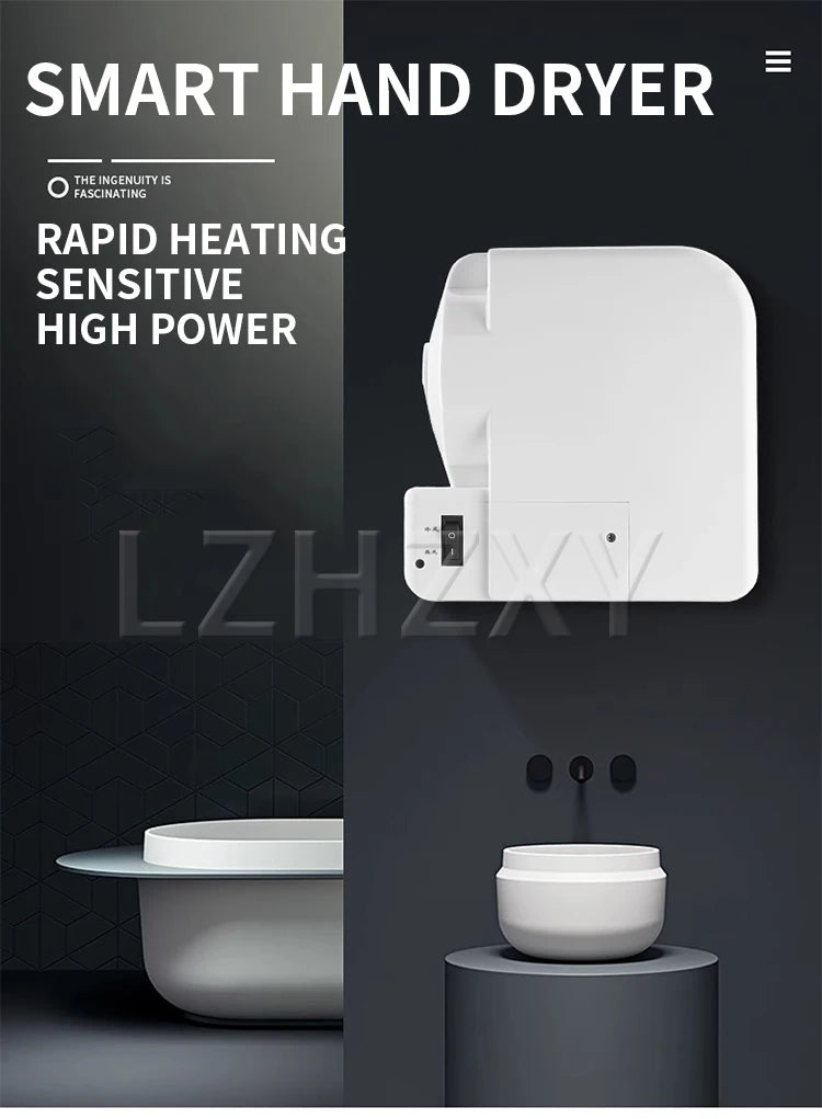 Hand dryer, fully automatic induction high-speed hand dryer, embedded in concealed wall cabinet, hand dryer combination cabinet